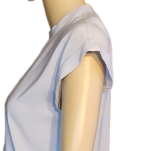 Express Shirt Womens Light Gray Top Keyhole Size XSmall - Picture 5 of 13